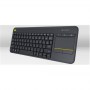 Logitech | K400 Plus | Keyboard with Trackpad | Wireless | NL | Black | USB port | 380 g - 5